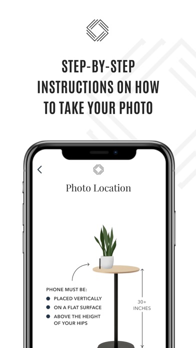 Fit App — photo positioning instructions
